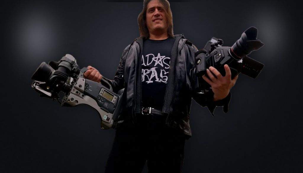 George with pro cinema cameras