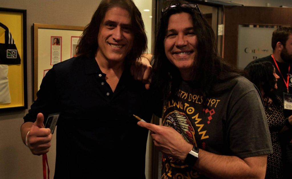 George S. Pogacich with Mark Slaughter (Slaughter, Vinnie Vincent Invasion)