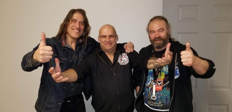 George S. Pogacich with blaze bayley (iron maiden) and sean peck