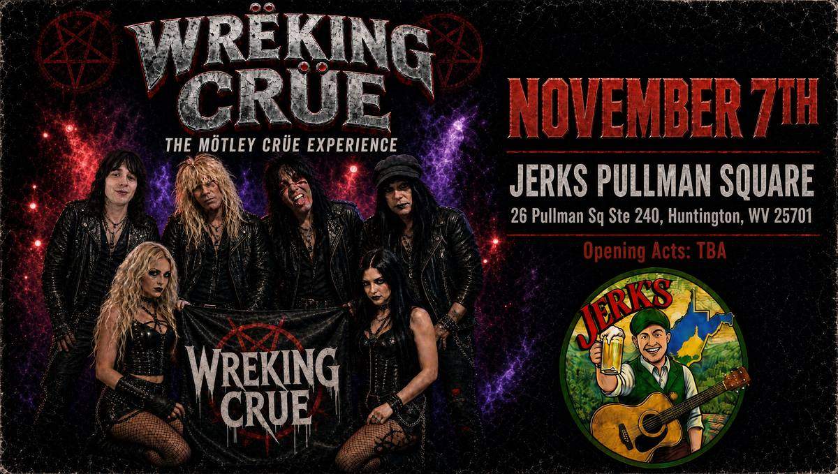 Wreking Crüe show poster designed by GSP Studio