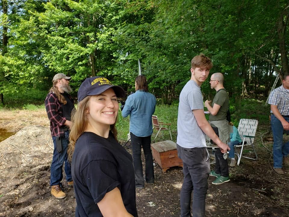 Life in a Box: cast and crew on location